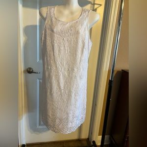 WHBM Lace Summer Shift Dress sz 12